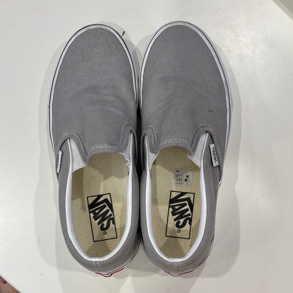 Vans Classic Gray Slip-Ons